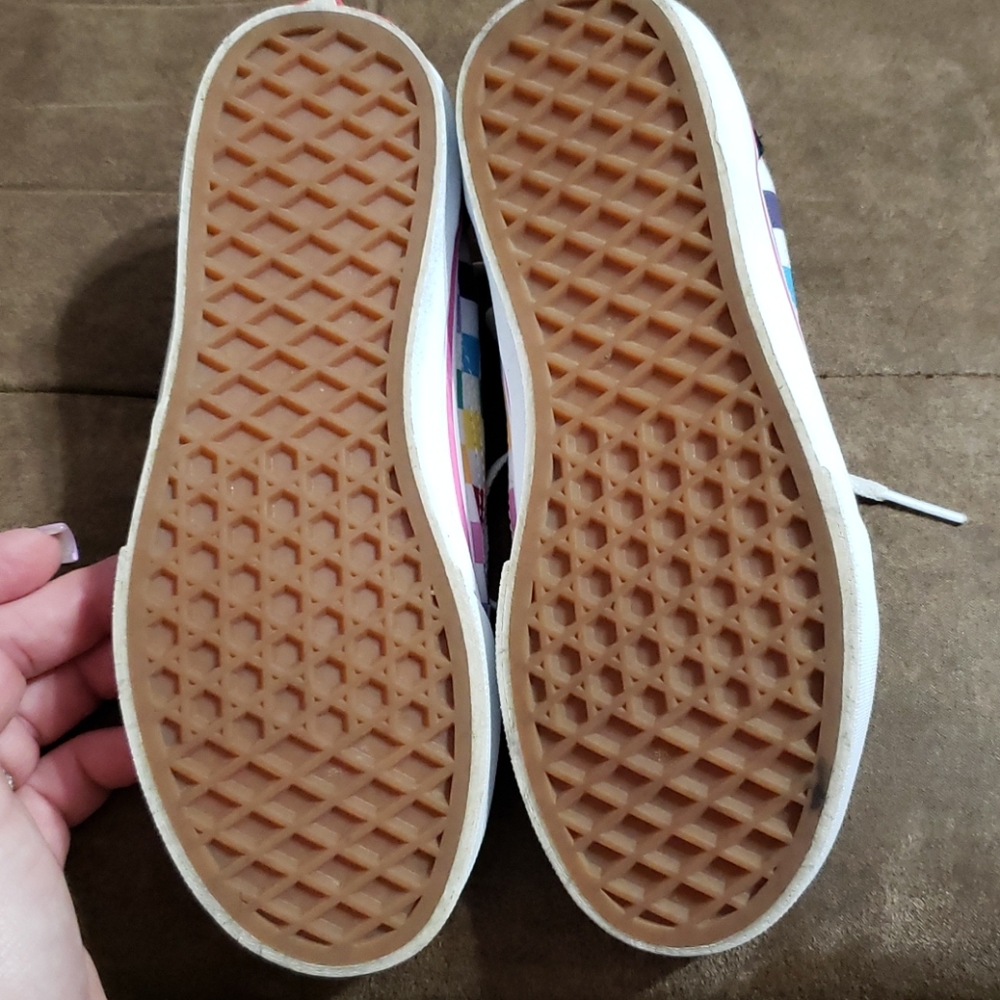 VANS kids rainbow check and solid black - Picture 2 of 5